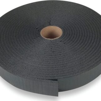 Climaloc CZ94970 Insulating Foam Tape, 1-1/4 in W, 30 ft L, 3/16 in Thick, Polyethylene, Black