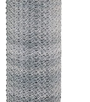 Rangemaster 5936 Poultry Net, 50 ft L, 36 in W, 20 Gauge, Hexagonal Mesh, 1 in Mesh, Galvanized Steel