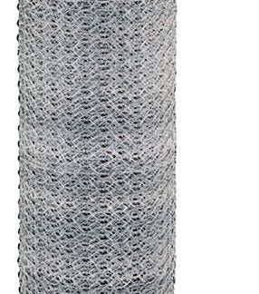 Deacero 6424 Poultry Netting, 50 ft L, 48 in W, 20 ga, 1 in Mesh, Carbon Steel, Galvanized