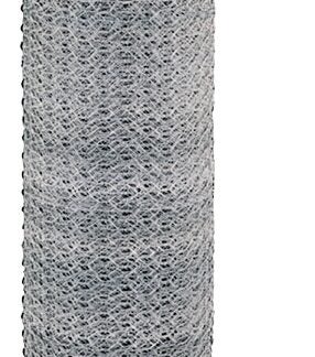 Rangemaster 6025 Poultry Net, 50 ft L, 24 in W, 20 Gauge, Hexagonal Mesh, 2 in Mesh, Steel