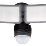 PowerZone O-OV-2200M-PB Security Light, 110/240 V, 24 W, 2-Lamp, LED Lamp, Daylight Light, 2400 Lumens