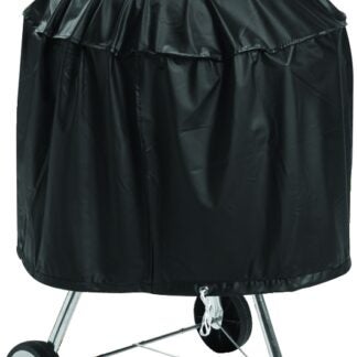 Omaha SPC05-12 Kettle Grill Cover, 29 in W, 18 in H, Vinyl, Black