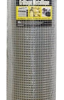 Jackson Wire 11 03 39 13 Hardware Cloth, 100 ft L, 48 in W, 19 Gauge, 1/2 x 1/2 in Mesh, Galvanized