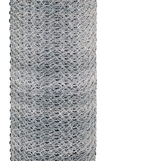 Rangemaster 6003 Poultry Net, 150 ft L, 48 in W, 20 Gauge, Hexagonal Mesh, 2 in Mesh, Galvanized Steel