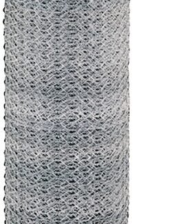 Rangemaster 6005 Poultry Net, 150 ft L, 72 in W, 20 Gauge, Hexagonal Mesh, 2 in Mesh, Steel