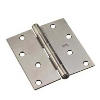 Onward 820ANB Butt Hinge, 3 in H Frame Leaf, 3/32 in Thick Frame Leaf, Steel, Antique Nickel, Removable Pin, 40 lb, 2/PK