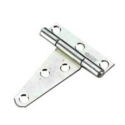 Onward 906XBC Light-Duty T-Hinge, 24 mm W Frame Leaf, 63.5 mm H Frame Leaf, Steel, Zinc, Non-Removable Pin, 12 lb Sells in Quantity of 20