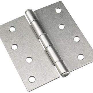 Onward 829XBC Butt Hinge, 4 in H Frame Leaf, 3/32 in Thick Frame Leaf, Steel, Zinc, Removable Pin, Full-Mortise Mounting Sells in Quantity of 10