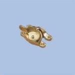 Onward 209BR Sash Lock with Keeper, Steel, Gloss/Polished Brass