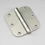 Onward 1821NBB Butt Hinge, 3-1/2 in H Frame Leaf, 3/32 in Thick Frame Leaf, Steel, Brushed Nickel, Removable Pin, 45 lb Sells in Quantity of 5