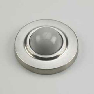 Onward 220NBV Door Stop, 2-1/2 in Dia Base, 7/8 in Projection, Metal, Brushed Nickel