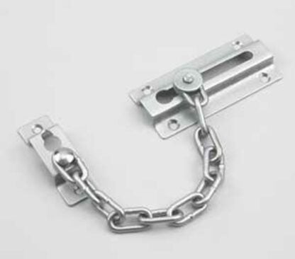 Onward 212SCR Chain Door Guard, 3-1/2 in L, 2 in W, Metal, Chrome/Satin