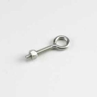 Onward 2104XBC Eye Bolt with Nut, 2-1/2 in OAL, 3/16 in Dia Eye, 40 lb Working Load, Steel, Zinc Sells in Quantity of 10