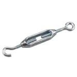 Onward 2022SSBC Turnbuckle, 55 lb Working Load, Hook, Eye, 3/16 in Dia x 5 1/2 in L Take-Up, Stainless Steel Sells in Quantity of 10