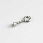 Onward 2128XBC Eye Bolt with Nut, 8 in OAL, 1/2 in Dia Eye, 300 lb Working Load, Steel, Zinc Sells in Quantity of 10