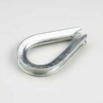 Onward 3231XBC Rope Thimble, 1/8 in Dia Cable, Steel, Zinc Sells in Quantity of 10