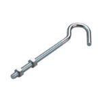 Onward 21875XBC Clothesline Hook with Nut, 75 lb, 6 in L, Metal, Zinc