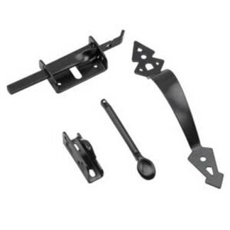 Onward 3075FBR Thumb Latch, Steel, Black