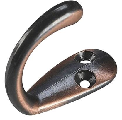 Onward 223ORBR Single Wardrobe Hook, 5 kg, 1-Hook, 36.5 mm Opening, Metal, Oil-Rubbed Bronze