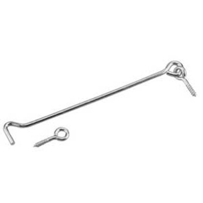 Onward 1385XR Gate Hook and Eye, 3.3 mm Dia Wire, Steel, Zinc