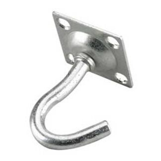 Onward 2189XBC Clothesline Hook, 140 lb, 2-3/16 in L, Metal, Zinc