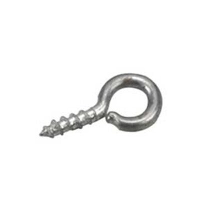 Onward 256XR Screw Eye, 1/16 in Dia Wire, 7.9 mm L Thread, 3/4 in OAL, Metal, Zinc