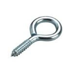 Onward 2157XBC Eye Bolt with Lag Thread, 7/16 in Dia Eye, 230 lb Working Load, Steel, Zinc