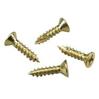 Onward 5693BR Screw, 3/4 in L, Regular, Twin Lead Thread, Flat Head, Quadrex Drive, Type 17 Point, Steel, Brass