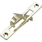 Onward 1475BR Pocket Door Edge Pull, 19.1 mm W, 98.7 mm H, Steel, Brass