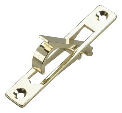 Onward 1475BR Pocket Door Edge Pull, 19.1 mm W, 98.7 mm H, Steel, Brass