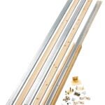 Onward 148150BC Pocket Door Frame and Hardware Kit, 72 in L Track, Aluminum/Wood, Mill, Ceiling Mounting