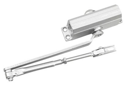 Onward 1600 Series 1600SI21BC Door Closer, Left, Right Hand, Aluminum, Satin, 25 to 45 kg