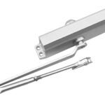 Onward 1600 Series 1600SI44BC Door Closer, Left, Right Hand, Aluminum, Satin, 80 to 100 kg