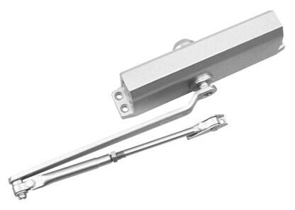 Onward 1600 Series 1600SI44BC Door Closer, Left, Right Hand, Aluminum, Satin, 80 to 100 kg