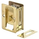 Onward 1701BPSR Privacy, Steel, Brass, 1-1/4 to 1-1/2 in Thick Door