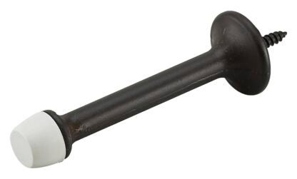 Onward 216ORBR Rigid Door Stop, 31/32 in Dia Base, 3 in Projection, Metal, Oil-Rubbed Bronze