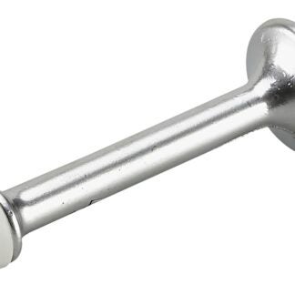 Onward 216SCR Rigid Door Stop, 31/32 in Dia Base, 3 in Projection, Metal, Chrome/Satin