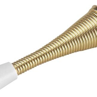 Onward 217BB Flexible Door Stop, 31/32 in Dia Base, 3 in Projection, Metal, Brass, 1/PK Sells in Quantity of 50