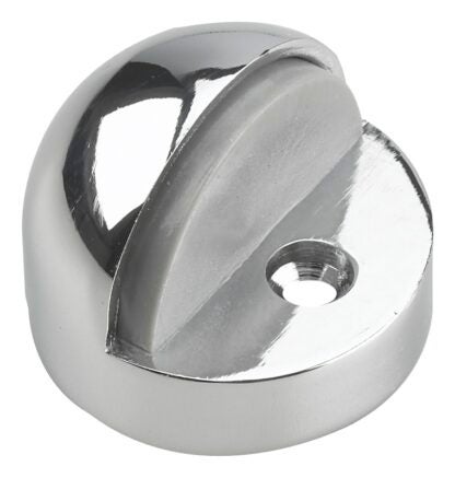 Onward 2185CR High-Profile Dome Stop, 1-25/32 in Dia Base, Metal, Chrome