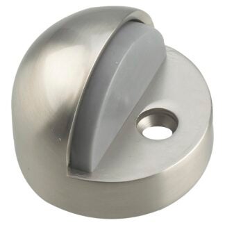 Onward 2185NBR High-Profile Dome Stop, 1-25/32 in Dia Base, Metal, Brushed Nickel