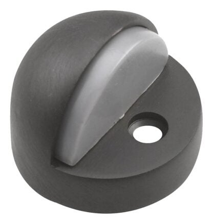 Onward 2185ORBR High-Profile Dome Stop, 1-25/32 in Dia Base, Metal, Oil-Rubbed Bronze