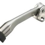 Onward 68NBR Flip-Down Door Stop, 5 in Projection, Metal, Brushed Nickel