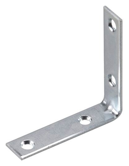 Onward 97X30VB Corner Brace, 3/4 in W, 3 in H, Steel, Zinc, 2.6 mm Thick Material