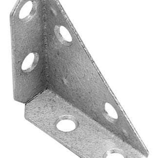 Onward 91GA20R Multi-Position 3-Sided Corner Brace, 2 in L, 2 in W, 5/8 in H, Steel, Galvanized