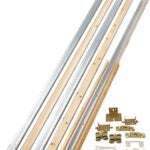 Onward 1485150BC Pocket Door Frame and Hardware Kit, 72 in L Track, Mill, Screw Mounting