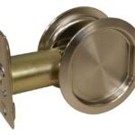 Onward 17RNB10R Pocket Door Pull, Steel, Brushed Nickel