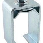 Onward 24651390XV Box Rail Joint Connector, Single, Steel, Zinc, For: 1-1/2 to 3-1/2 in Thick Doors