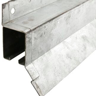 Onward 24651088GABC Box Rail with Flashing, Steel, Galvanized, 1-7/8 in W, 2-3/8 in H, 8 ft L