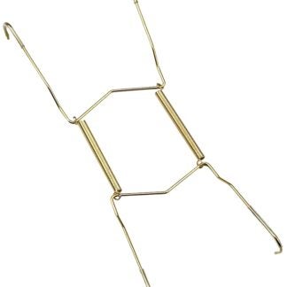 Onward 2811BR Plate Hanger, Metal, Brass