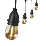 Feit Electric 72122 String Light Set, 120 V, 1 W, 12-Lamp, LED Lamp, Amber Light, 11,000 hr Average Life, 20 ft L Sells in Quantity of 4